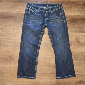 Vigoss Dark Blue Denim Capris